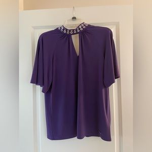 Michael Kors Petite Medium purple blouse